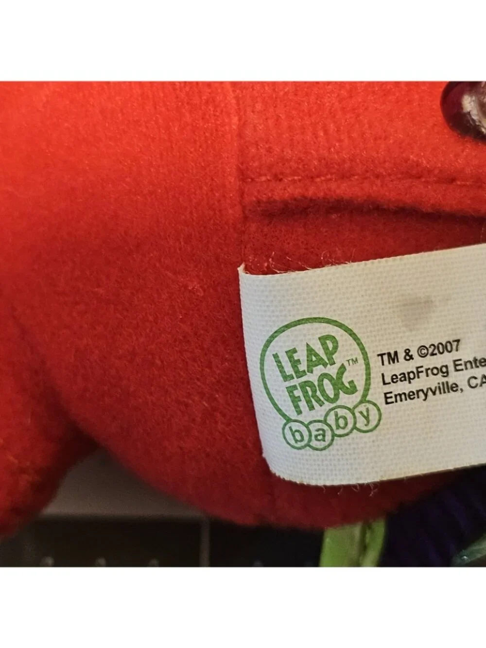 Baby Rattle Crab LeapFrog Learn To Count In Spanish & English Stuffed Plush